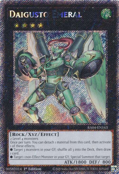 Daigusto Emeral [RA04-EN163] Platinum Secret Rare | Gear Gaming Fayetteville