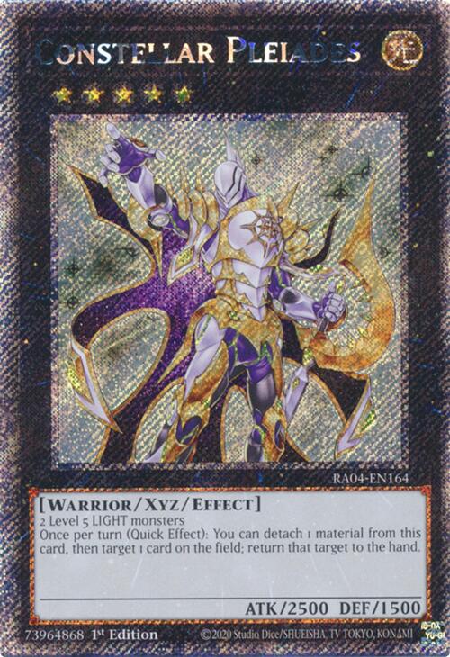 Constellar Pleiades [RA04-EN164] Platinum Secret Rare | Gear Gaming Fayetteville