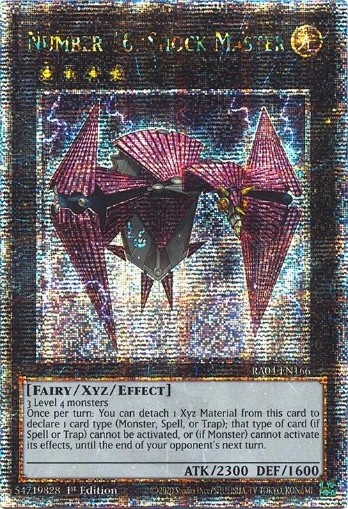 Number 16: Shock Master [RA04-EN166] Quarter Century Secret Rare | Gear Gaming Fayetteville