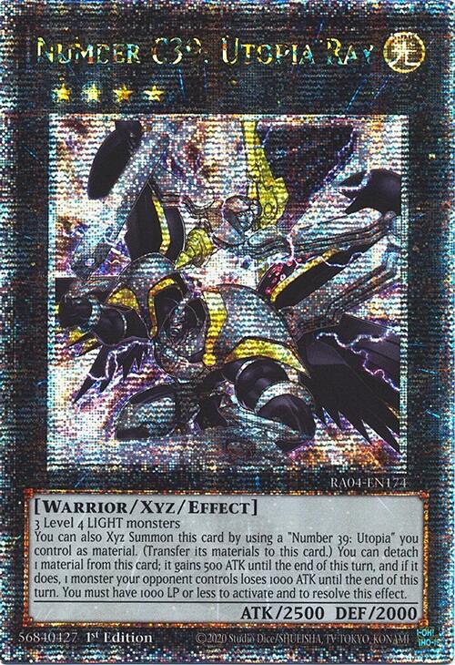 Number C39: Utopia Ray [RA04-EN174] Quarter Century Secret Rare | Gear Gaming Fayetteville