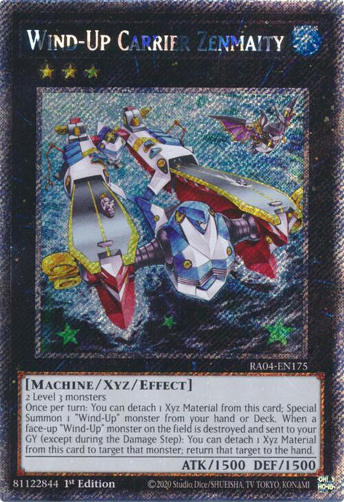 Wind-Up Carrier Zenmaity [RA04-EN175] Platinum Secret Rare | Gear Gaming Fayetteville