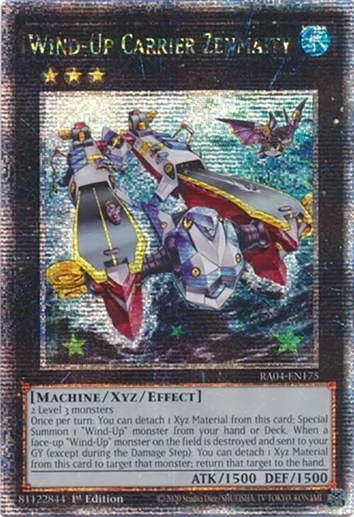 Wind-Up Carrier Zenmaity [RA04-EN175] Quarter Century Secret Rare | Gear Gaming Fayetteville