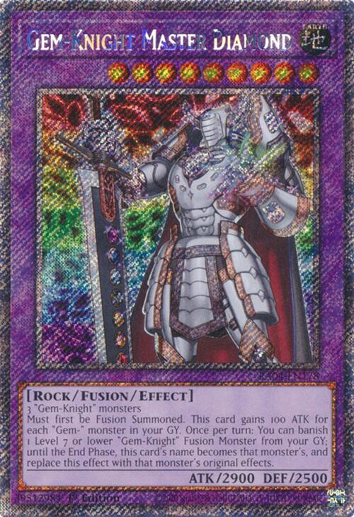 Gem-Knight Master Diamond [RA04-EN178] Platinum Secret Rare | Gear Gaming Fayetteville
