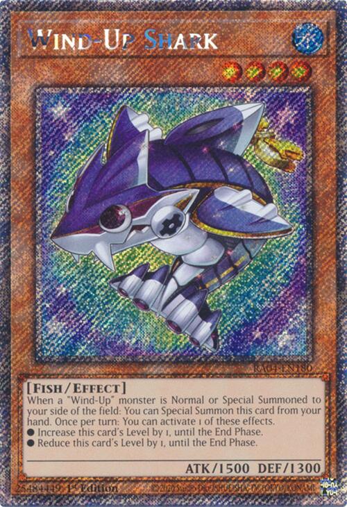 Wind-Up Shark [RA04-EN180] Platinum Secret Rare | Gear Gaming Fayetteville
