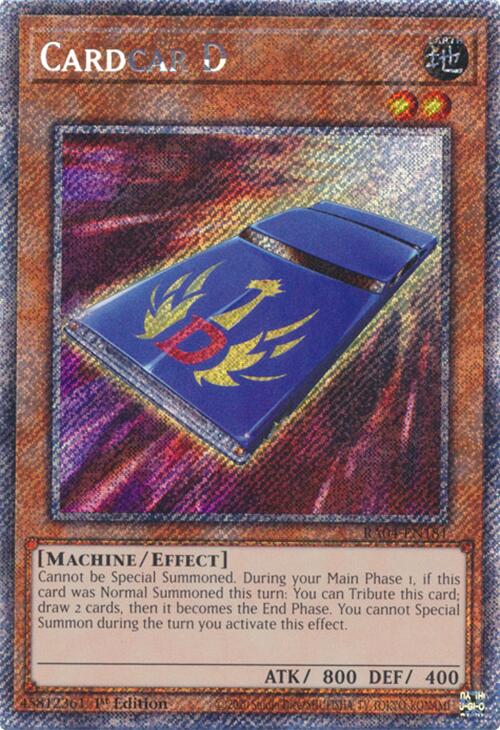 Cardcar D [RA04-EN181] Platinum Secret Rare | Gear Gaming Fayetteville