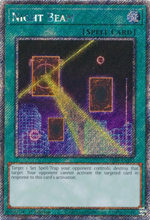 Night Beam [RA04-EN182] Platinum Secret Rare | Gear Gaming Fayetteville