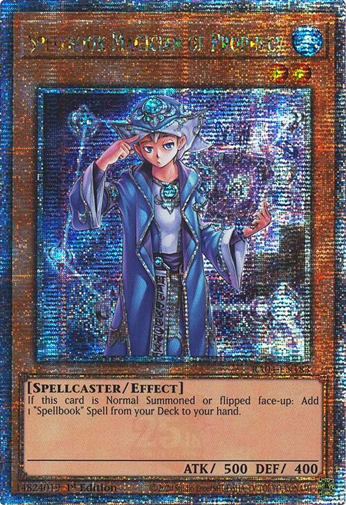 Spellbook Magician of Prophecy [RA04-EN183] Quarter Century Secret Rare | Gear Gaming Fayetteville