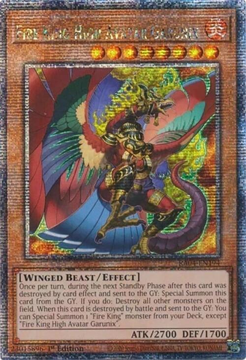 Fire King High Avatar Garunix [RA04-EN194] Quarter Century Secret Rare | Gear Gaming Fayetteville