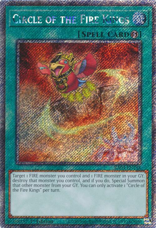 Circle of the Fire Kings [RA04-EN195] Platinum Secret Rare | Gear Gaming Fayetteville