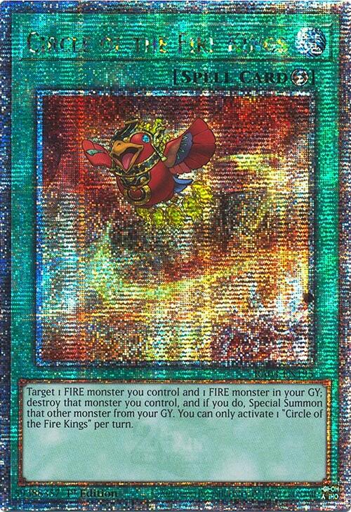 Circle of the Fire Kings [RA04-EN195] Quarter Century Secret Rare | Gear Gaming Fayetteville
