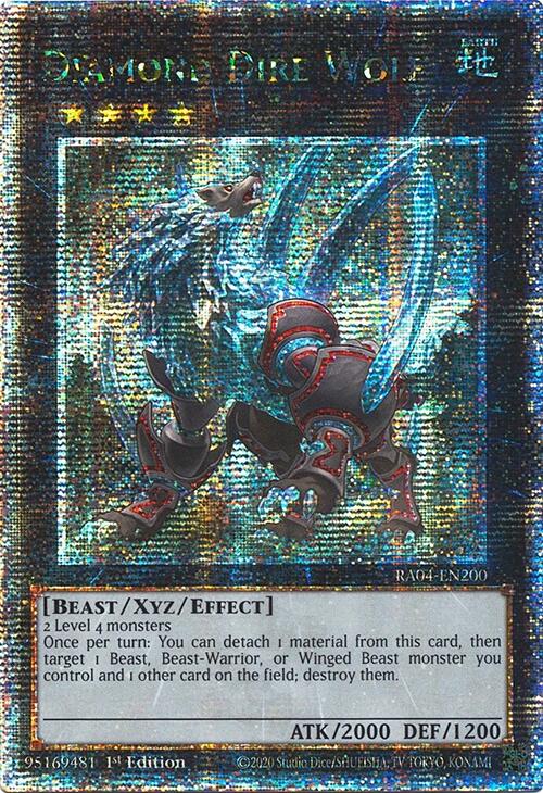 Diamond Dire Wolf [RA04-EN200] Quarter Century Secret Rare | Gear Gaming Fayetteville