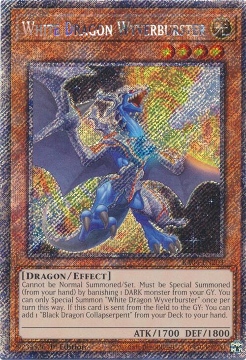 White Dragon Wyverburster [RA04-EN203] Platinum Secret Rare | Gear Gaming Fayetteville