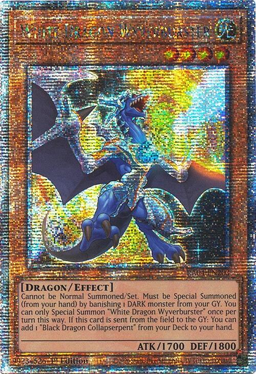 White Dragon Wyverburster [RA04-EN203] Quarter Century Secret Rare | Gear Gaming Fayetteville
