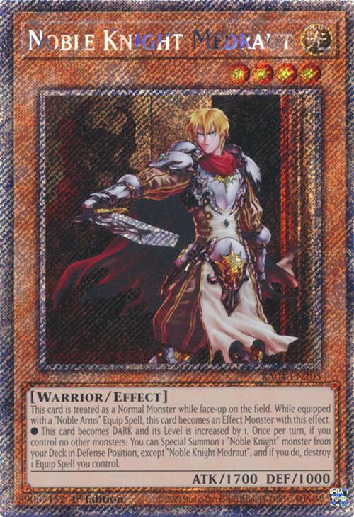 Noble Knight Medraut [RA04-EN205] Platinum Secret Rare | Gear Gaming Fayetteville