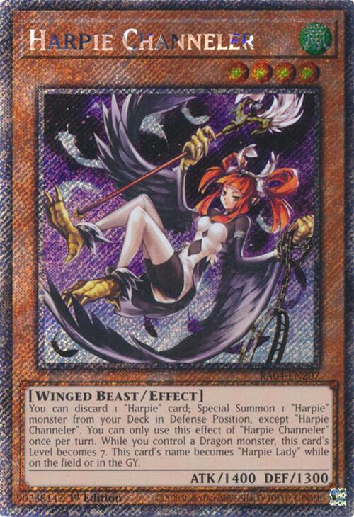 Harpie Channeler [RA04-EN207] Platinum Secret Rare | Gear Gaming Fayetteville
