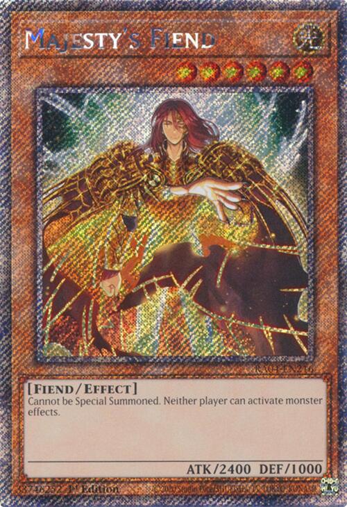 Majesty's Fiend [RA04-EN216] Platinum Secret Rare | Gear Gaming Fayetteville