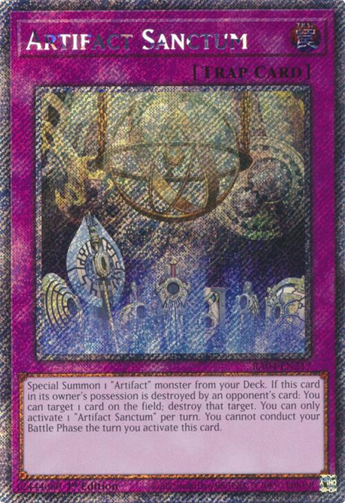 Artifact Sanctum [RA04-EN217] Platinum Secret Rare | Gear Gaming Fayetteville