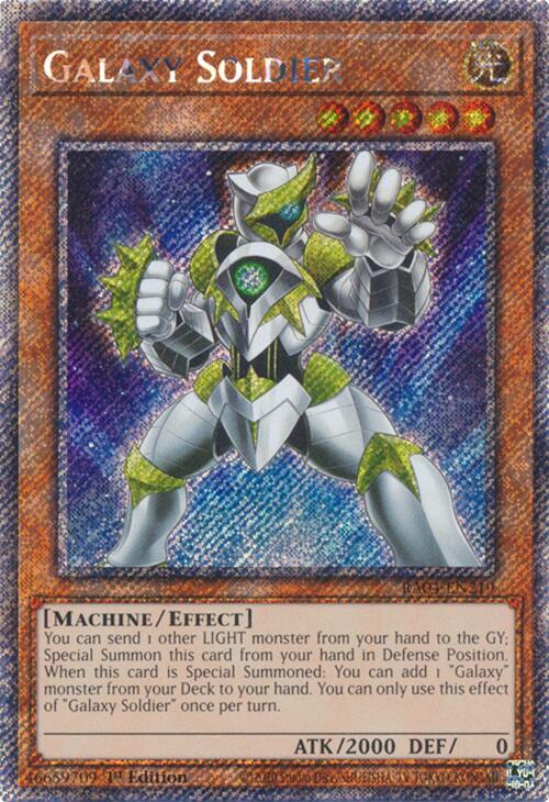 Galaxy Soldier [RA04-EN219] Platinum Secret Rare | Gear Gaming Fayetteville