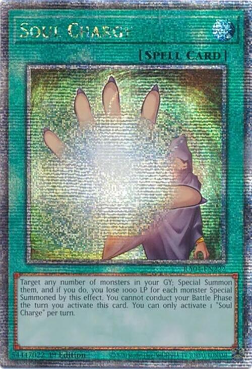 Soul Charge [RA04-EN222] Quarter Century Secret Rare | Gear Gaming Fayetteville