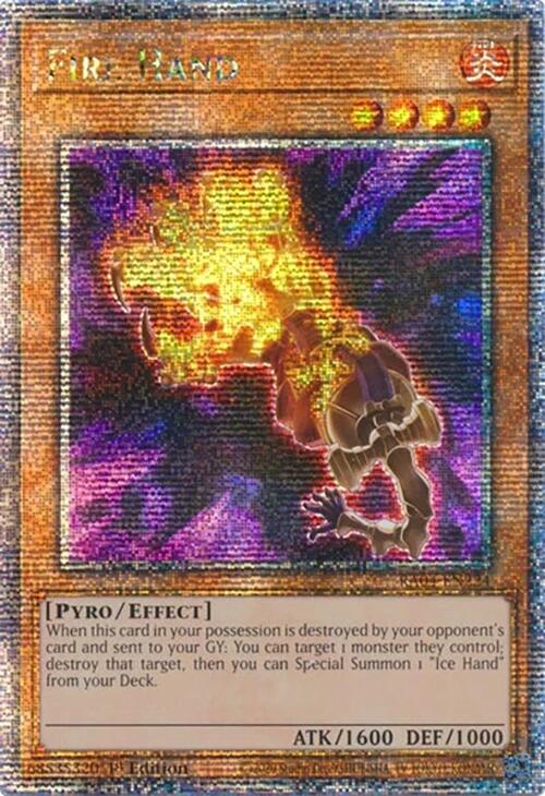 Fire Hand [RA04-EN224] Quarter Century Secret Rare | Gear Gaming Fayetteville