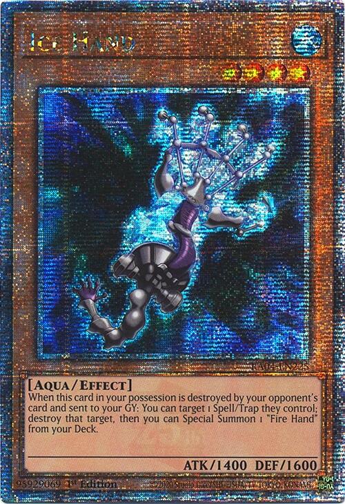 Ice Hand [RA04-EN225] Quarter Century Secret Rare | Gear Gaming Fayetteville