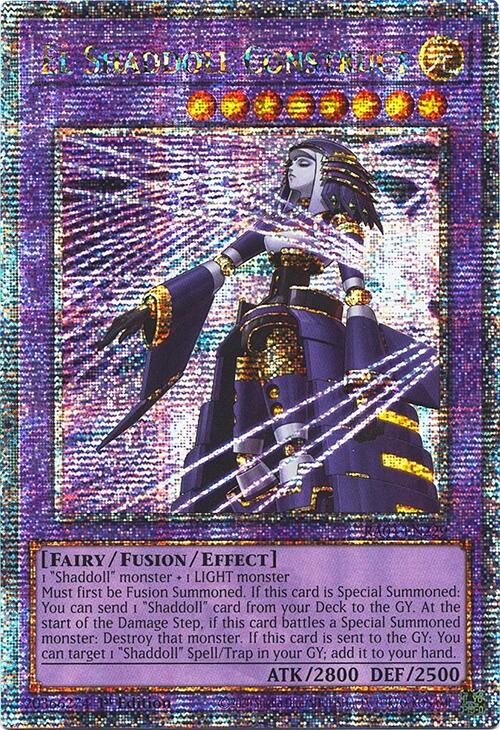 El Shaddoll Construct (Alternate Art) [RA04-EN229] Quarter Century Secret Rare | Gear Gaming Fayetteville