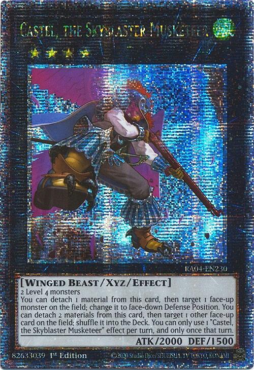 Castel, the Skyblaster Musketeer [RA04-EN230] Quarter Century Secret Rare | Gear Gaming Fayetteville