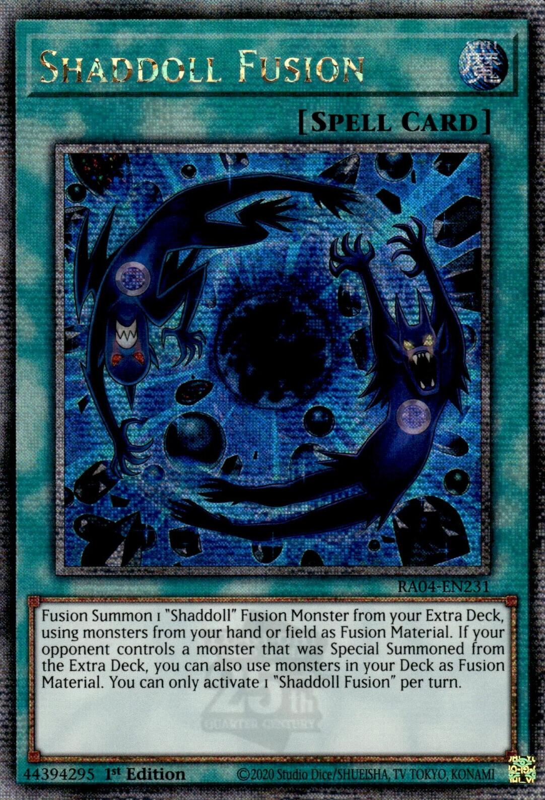Shaddoll Fusion [RA04-EN231] Quarter Century Secret Rare | Gear Gaming Fayetteville