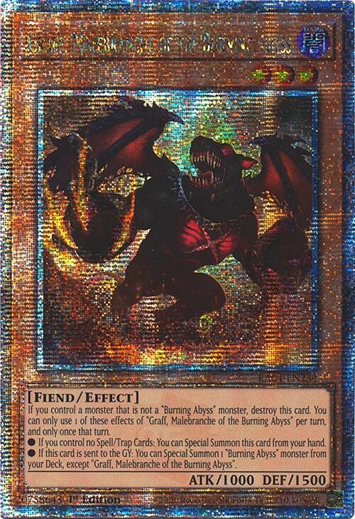 Graff, Malebranche of the Burning Abyss [RA04-EN234] Quarter Century Secret Rare | Gear Gaming Fayetteville