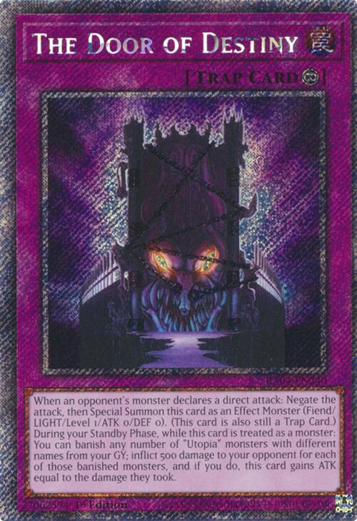 The Door of Destiny [RA04-EN240] Platinum Secret Rare | Gear Gaming Fayetteville
