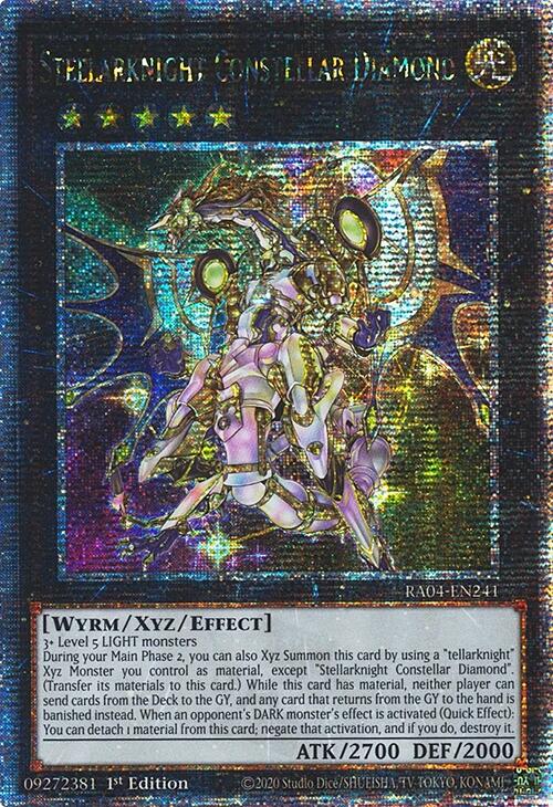 Stellarknight Constellar Diamond [RA04-EN241] Quarter Century Secret Rare | Gear Gaming Fayetteville