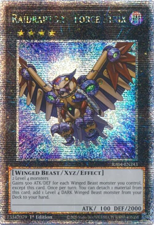 Raidraptor - Force Strix [RA04-EN243] Quarter Century Secret Rare | Gear Gaming Fayetteville