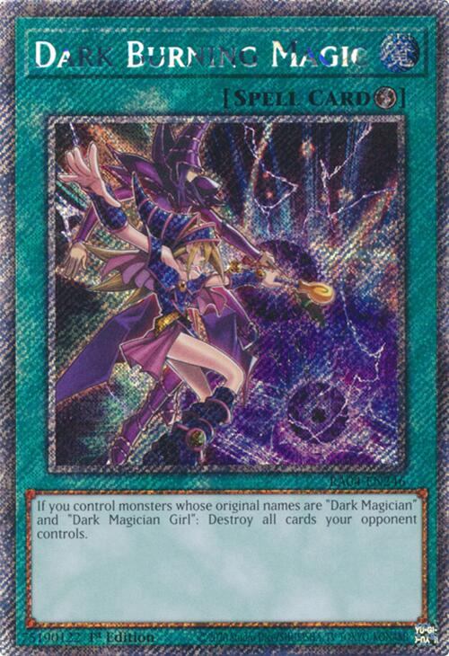 Dark Burning Magic [RA04-EN246] Platinum Secret Rare | Gear Gaming Fayetteville