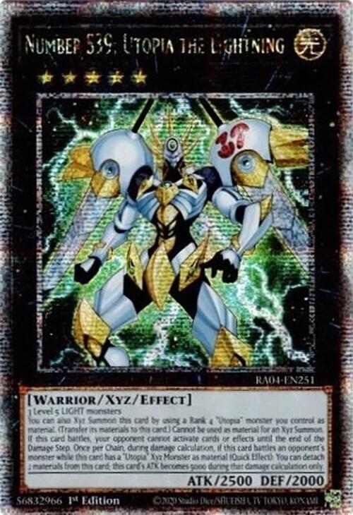 Number S39: Utopia the Lightning [RA04-EN251] Quarter Century Secret Rare | Gear Gaming Fayetteville