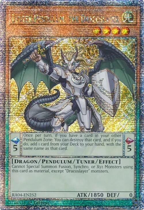 Luster Pendulum, the Dracoslayer [RA04-EN252] Quarter Century Secret Rare | Gear Gaming Fayetteville