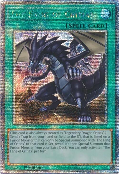 The Fang of Critias [RA04-EN255] Quarter Century Secret Rare | Gear Gaming Fayetteville