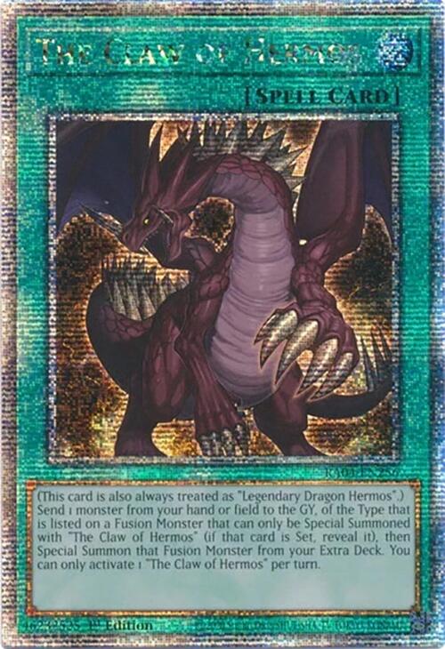 The Claw of Hermos [RA04-EN256] Quarter Century Secret Rare | Gear Gaming Fayetteville