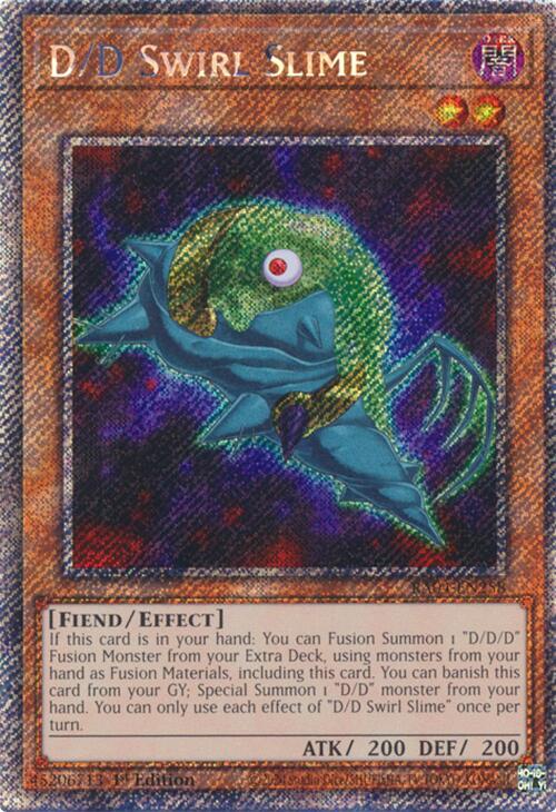 D/D Swirl Slime [RA04-EN258] Platinum Secret Rare | Gear Gaming Fayetteville