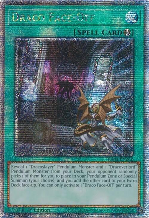 Draco Face-Off [RA04-EN262] Quarter Century Secret Rare | Gear Gaming Fayetteville