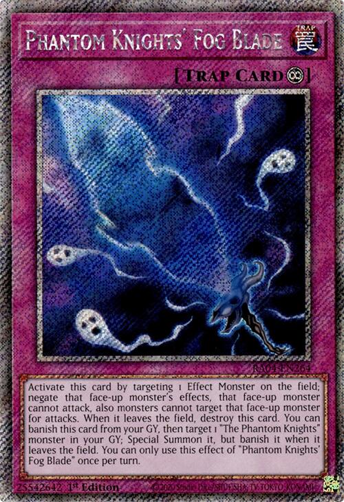 Phantom Knights' Fog Blade [RA04-EN264] Platinum Secret Rare | Gear Gaming Fayetteville