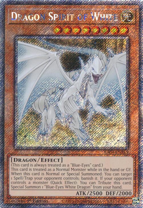 Dragon Spirit of White [RA04-EN265] Platinum Secret Rare | Gear Gaming Fayetteville