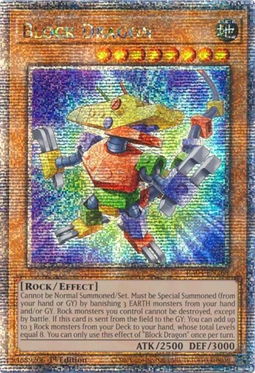 Block Dragon [RA04-EN268] Quarter Century Secret Rare | Gear Gaming Fayetteville