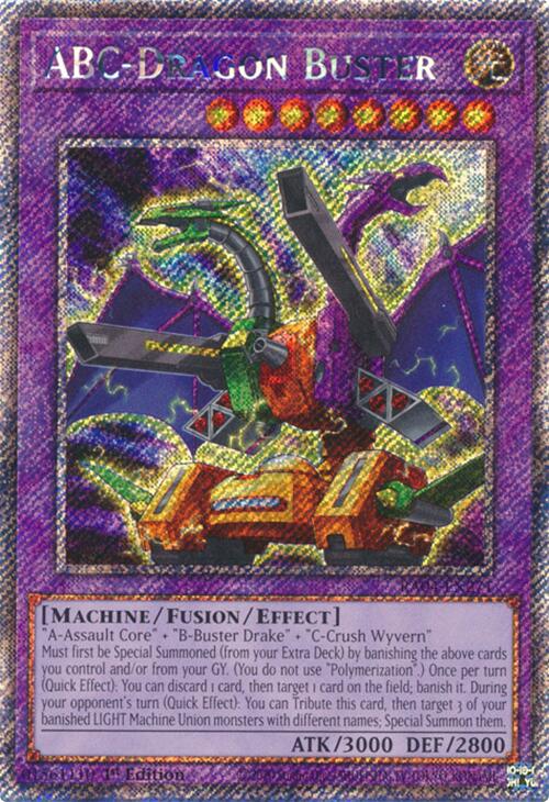 ABC-Dragon Buster [RA04-EN271] Platinum Secret Rare | Gear Gaming Fayetteville