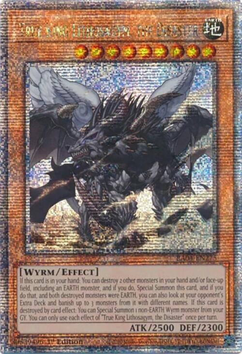 True King Lithosagym, the Disaster [RA04-EN275] Quarter Century Secret Rare | Gear Gaming Fayetteville