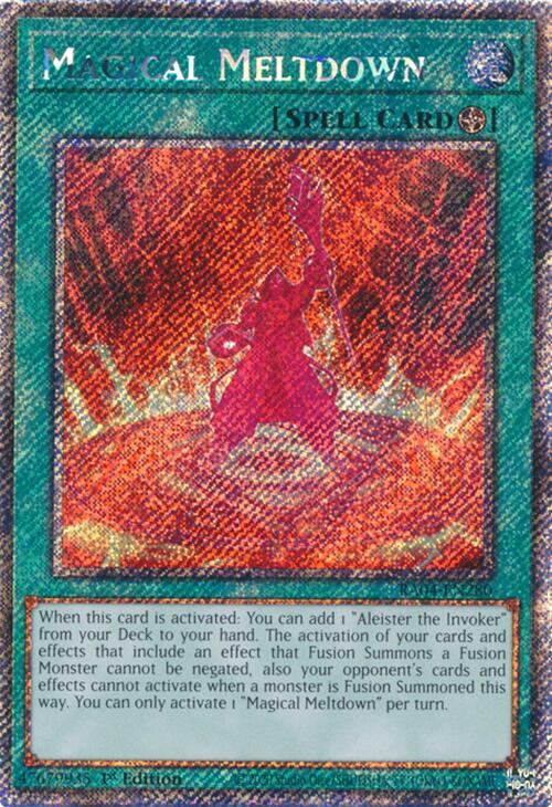 Magical Meltdown [RA04-EN280] Platinum Secret Rare | Gear Gaming Fayetteville