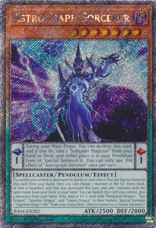 Astrograph Sorcerer [RA04-EN282] Platinum Secret Rare | Gear Gaming Fayetteville
