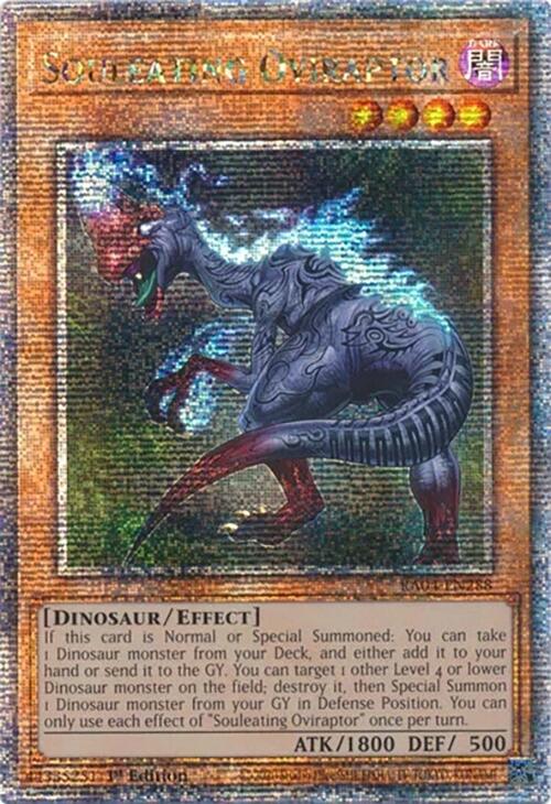 Souleating Oviraptor [RA04-EN288] Quarter Century Secret Rare | Gear Gaming Fayetteville