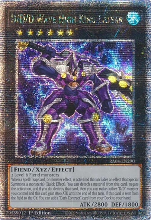 D/D/D Wave High King Caesar [RA04-EN290] Quarter Century Secret Rare | Gear Gaming Fayetteville