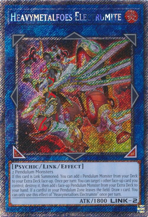 Heavymetalfoes Electrumite [RA04-EN292] Platinum Secret Rare | Gear Gaming Fayetteville