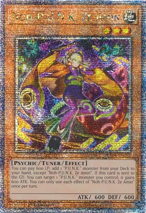 Noh-P.U.N.K. Ze Amin [RA04-EN293] Quarter Century Secret Rare | Gear Gaming Fayetteville